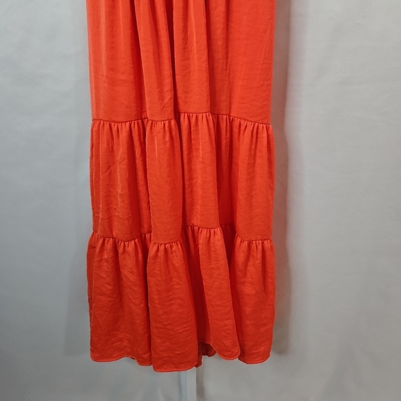 Elie Tahari Orange Maxi Dress Size 16 - Picture 5 of 11
